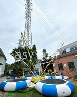 Innovations 2026 Jeux sportifs stimulants Trampoline gonflable portable de saut à l'élastique avec certification CE pour enfants