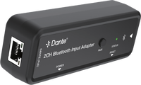 Adaptateur d'entrée 2 canaux Dante alimenté par PoE, récepteur 5.0 avec prise en charge AptX pour le réseau audio professionnel