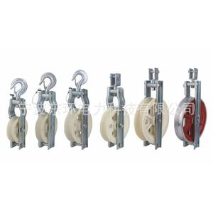 Chariot d'alimentation de fil de petit diamètre, roue en nylon, roue en aluminium, poulie recouverte de caoutchouc, roue simple, treuil à trois roues - Product Image 1