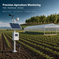Station intégrée de surveillance météorologique et d'humidité du sol, système de surveillance météorologique agricole, transmission de données à distance 4G