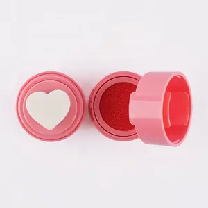 Private Label venda quente nova chegada 7 cores mini blush paleta impermeável vara coração forma blush stamp