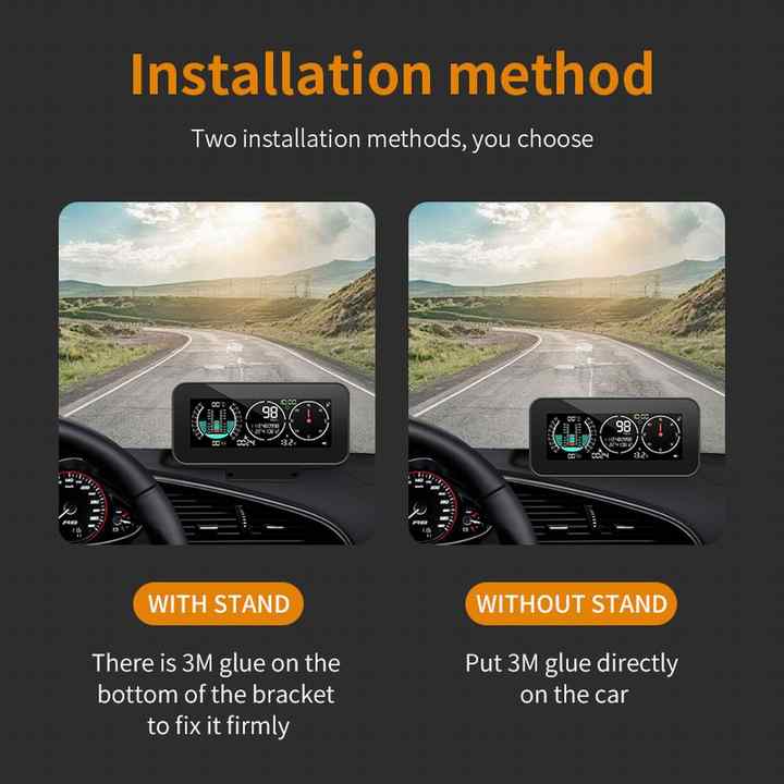 Inclinometro Digitale Per Auto E Fuoristrada - Indicatore Pendenza 360° Con Adesivo - Foto 12