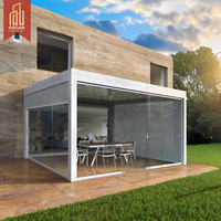 Pergola bioclimatique en aluminium à lames orientables, personnalisée, imperméable, durable, écologique, pergola, gazebo, pergole, pergula, pargola
