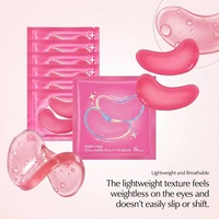 Masques hydratants en gel pour les yeux, patchs raffermissants sous les yeux, patchs éclaircissants pour la peau des yeux, patchs au collagène rose pour les cernes