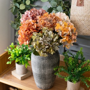 ดอกไฮเดรนเยียประดิษฐ์ CallaFloral สีส้มชมพู สำหรับตกแต่งบ้าน งานแต่งงาน จัดแจกัน - Product Image 2