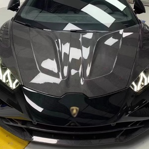 Fibre de carbone sèche de haute qualité pour Lamborghini <span class=keywords><strong>Huracan</strong></span> <span class=keywords><strong>EVO</strong></span> 2020 + diffuseur de lèvre de pare-chocs avant séparateur becquet Bodykit échappement - Product Image 6