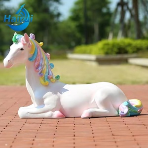 Dış Mekan Büyük Fiberglas At Heykeli Çizgi Film Karakteri Büyük Heykel Modern Sanat - Product Image 5