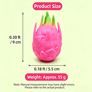 Directo de Fábrica: Caja Sorpresa de Pitaya Roja Crujiente, Bloque Sensorial con Sonido, Juguete Antiestrés, Juguete para Apretar - Product Image 4