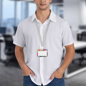 Porte-badge/cartes personnalisé en ABS double face, design horizontal - Product Image 2