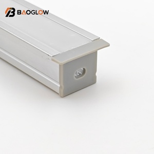 โปรไฟล์อะลูมิเนียมแบบไม่มีร่องขนาด 20*20 ซม. รุ่น Hot Style สำหรับติดตั้งไฟ LED แถบด้านหลัง พร้อมโปรไฟล์อะลูมิเนียมแบบใสและแบบฝ้า - Product Image 5