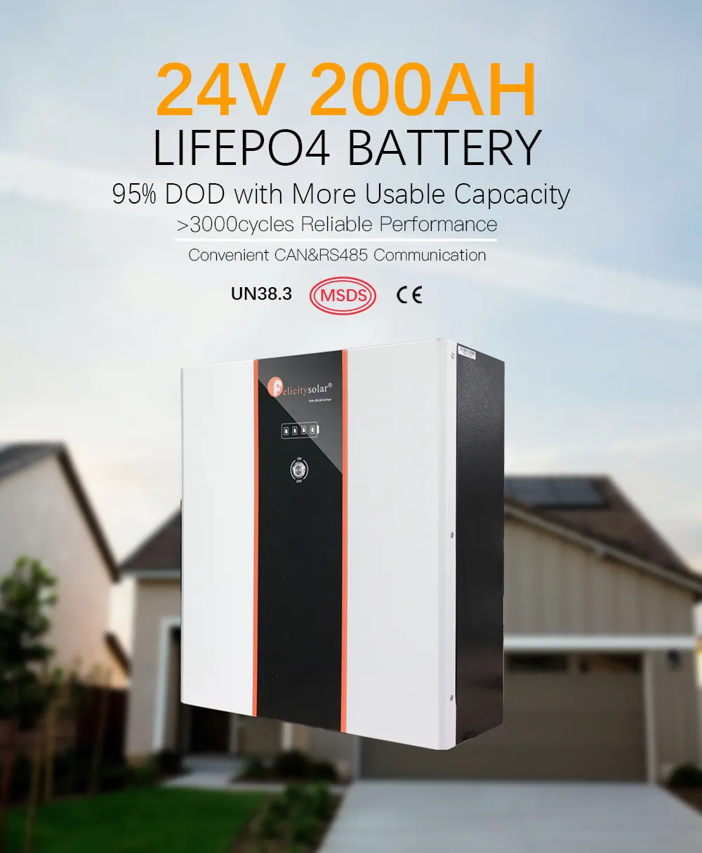 5kw 24V 200ah lifepo4 lithium battery pack made in china home use tesla battery powerwall australia
