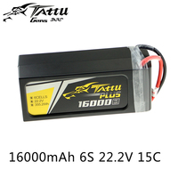 Batterie Lipo Tattu 6S 16000mAh Lipo 22.2V 15C Batterie de drone UAV pour cadre de quadricoptère Drone FPV Batterie rechargeable
