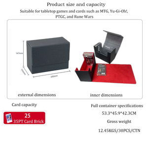Torson P-S-A DCGS 25PT + Pince à vis magnétique pour le commerce Pokemoned PU Card Deck Card PT High Magnetic Rating pour TCG LCG CCG - Product Image 2