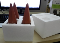 Piques d'arrosage pour plantes en terre cuite, lot de 4, piquets d'arrosage auto-irrigants