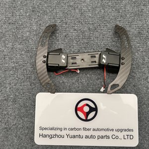 Pour VW GOLF 8 palettes de changement de volant en Fiber de carbone véritable magnétique remplacement palette de manette de vitesse étendue ramasse le changement de vitesse haut/bas - Product Image 2