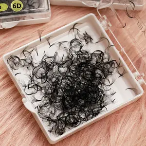 SP bulu mata 3D 5D 20D M L C D CURL Promade kipas longgar bulu mata 0.07mm Matte Volume Hitam Pro dibuat ekstensi bulu mata buatan tangan