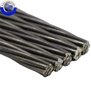 mill lower price BS5896 15.7mm PC Strand, Prestressed Concrete Steel Strand