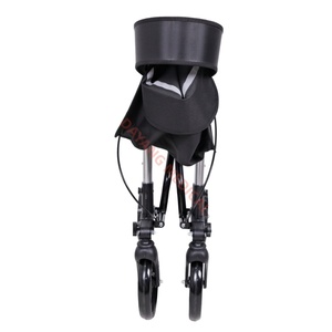 Deambulatore Pieghevole Leggero in Alluminio per Anziani, Ausilio per la Mobilità con Sedile per Adulti e Anziani - Product Image 6