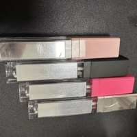 Tube vide en plastique mat rose et argenté de 7 ml pour gloss à lèvres avec applicateur et miroir – Vente en gros