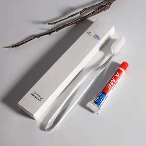 Conjunto de creme dental e escova de dentes para viagem, atacado