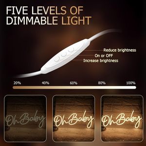 Oh Baby letreros neon LED dimmable USB powered ambient <b>light</b> store <b>window</b> decoration <b>light</b> street indicator <b>light</b> Customized 5v - Product Image 2