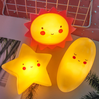 Lampe de nuit LED pour enfants, mini-animaux mignons en PVC souple, jouet lumineux alimenté par piles, pour chambre à coucher