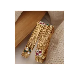 Pasokan pabrik grosir set gelang pengantin untuk pakaian pernikahan gelang perhiasan mode dan gelang dari India