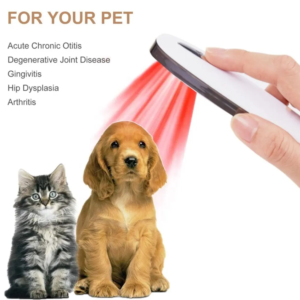 Rechargeable & Portable Vet Device for Pets Red Light Laser Therapy for Pain Relief Muscle & Joint Pain from Dog Arthritis