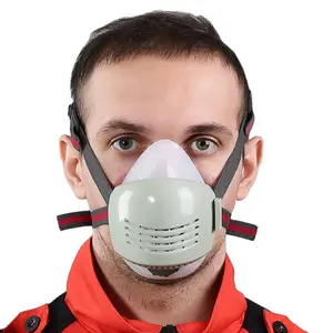 Maschera antigas mezza faccia di fabbrica maschera chimica respiratore Silicone sigillo maschera antigas