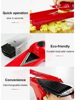 Easy Grip Food Holder Handmatige V-Slicer Fruit & Groente Gereedschappen Plastic Snijder & Chopper Voor Thuisgebruik