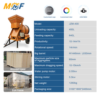 Malaxeur à béton électrique MHF série Wholesale 400L, 5,5 kW, pour travaux routiers