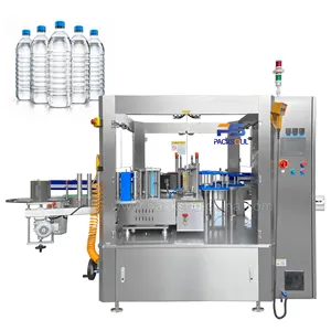 Máquina de etiquetado automática, rotativa y lineal, OPP, Pegamento de fusión en caliente, alimentada por rollo, con sistema de Control PLC