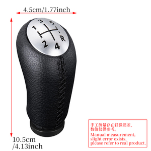 Palanca de Cambios con Costuras Blancas, Repuesto para Renault Clio MK3, <span class=keywords><strong>Megane</strong></span> MK2, Scenic MK2, Accesorios Interiores para Auto - Product Image 2