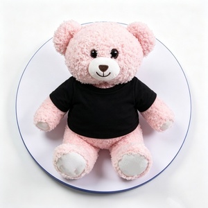 ตุ๊กตาหมีสีชมพูแบบกำหนดเอง, ตุ๊กตาหมีนุ่ม, ตุ๊กตาหมีใส่เสื้อ, ตุ๊กตาหมีสีชมพูนุ่มนิ่ม, ตุ๊กตาหมีน่ารัก - Product Image 2