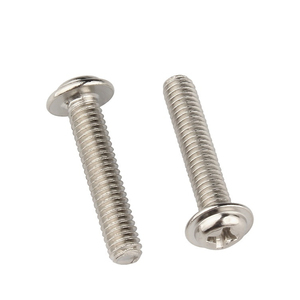 M1.7 M2 M2.5 M3 M3.5 <b>M4</b> M5 M6 Nickel Plated Steel Washer Head Phillips Flanged Button Head <b>Screws</b> - Product Image 3