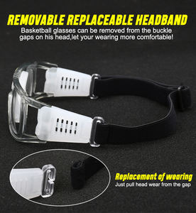 男女兼用バスケットボールスポーツトレーニングゴーグルアンチインパクト屋外サッカーとサッカーメガネ - Product Image 5