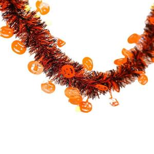 Cinta floral colgante de Halloween con colgante de papel de calabaza y araña de cinco estrellas para fiestas de Halloween - Product Image 3