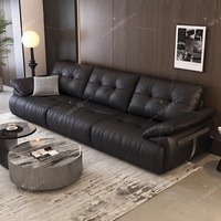 Nouveau Canapé Sectionnel Carré en Similicuir Nuage 2026 - Grand Format pour Salon de Villa - Luxe Moderne, Écologique et Durable, Rembourré
