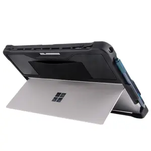Tablette Cache Noir 12.3 pouces Pour Microsoft Surface Pro 6 étui de protection complet pour MS surface pro 4 avec dragonne