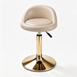 Tabourets de comptoir ronds pivotants et réglables en hauteur, chaises de salon de beauté en cuir de luxe, tabourets de beauté rotatifs, tabourets pour manucure - Product Image 3