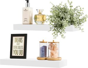 Étagères flottantes en <span class=keywords><strong>bois</strong></span>-Étagère de rangement <span class=keywords><strong>murale</strong></span> en <span class=keywords><strong>bois</strong></span> de ferme rustique pour chambre à coucher, <span class=keywords><strong>cuisine</strong></span>, décoration intérieure - Product Image 5