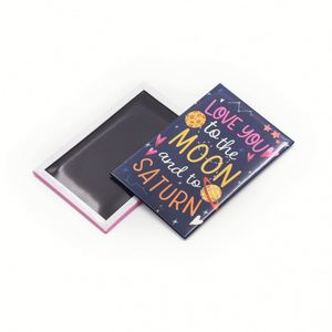 Manufactory Wholesale Custom Photo Magnets Low Moq Souvenir Gift Tin <b>Fridge</b> Magnet - Product Image 1