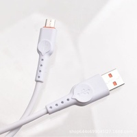 Kabel Micro-USB Pengisian Cepat 2A, Konduktor Tembaga Murni PVC, Pelindung Kepang, untuk Earphone, Ekspor Langsung Pabrik Xin Bo