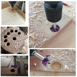 Herramienta de perforación para carpintería de 3 flautas, broca, 3 hojas, 35, 45mm, bisagra de perforación, bisagra, tablero de madera especial, apertura <span class=keywords><strong>circular</strong></span> - Product Image 2