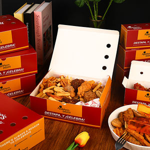 Boîte d'emballage de fast-food biodégradable jetable de qualité alimentaire personnalisée-pour hamburgers à emporter pépites de frites - Product Image 3