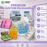 Présentoir de Comptoir Portable Personnalisé avec Impression de Logo, Support de Vente au Détail Moderne Pliable en Carton pour Marque-pages, Idéal pour Magasins et Tables