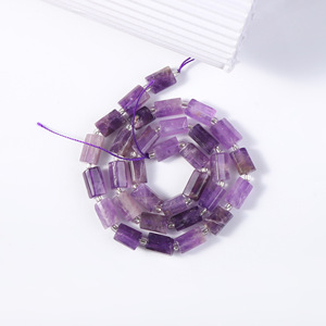 Pierres rondes de Labradorite 8*12mm, tube <span class=keywords><strong>en</strong></span> forme de tube, bijoux <span class=keywords><strong>en</strong></span> pierre de quartz naturelle feng shui pour la fabrication de bracelets, vente <span class=keywords><strong>en</strong></span> gros - Product Image 2