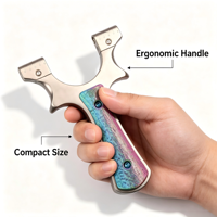 Nouvelle catapulte de compétition en acier inoxydable haute précision pour le sport de plein air, idéale pour la pratique du tir avec des élastiques.