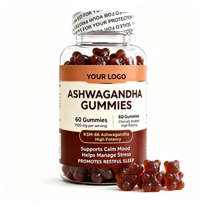 Gomitas de Ashwagandha para el Equilibrio Hormonal, Bienestar Reproductivo, Estilo de Vida Activo y Nutrición Diaria para Mujeres, Hombres, Adultos, Adolescentes y Personas Mayores - Product Image 1
