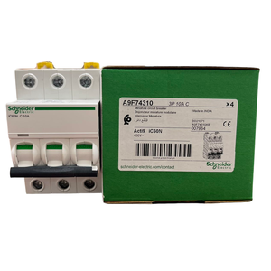 Interruptor Automático Acti 9 IC60N AC MCB A9F74310, Material Industrial PA66, Capacidad de Ruptura de 10kA - Product Image 1